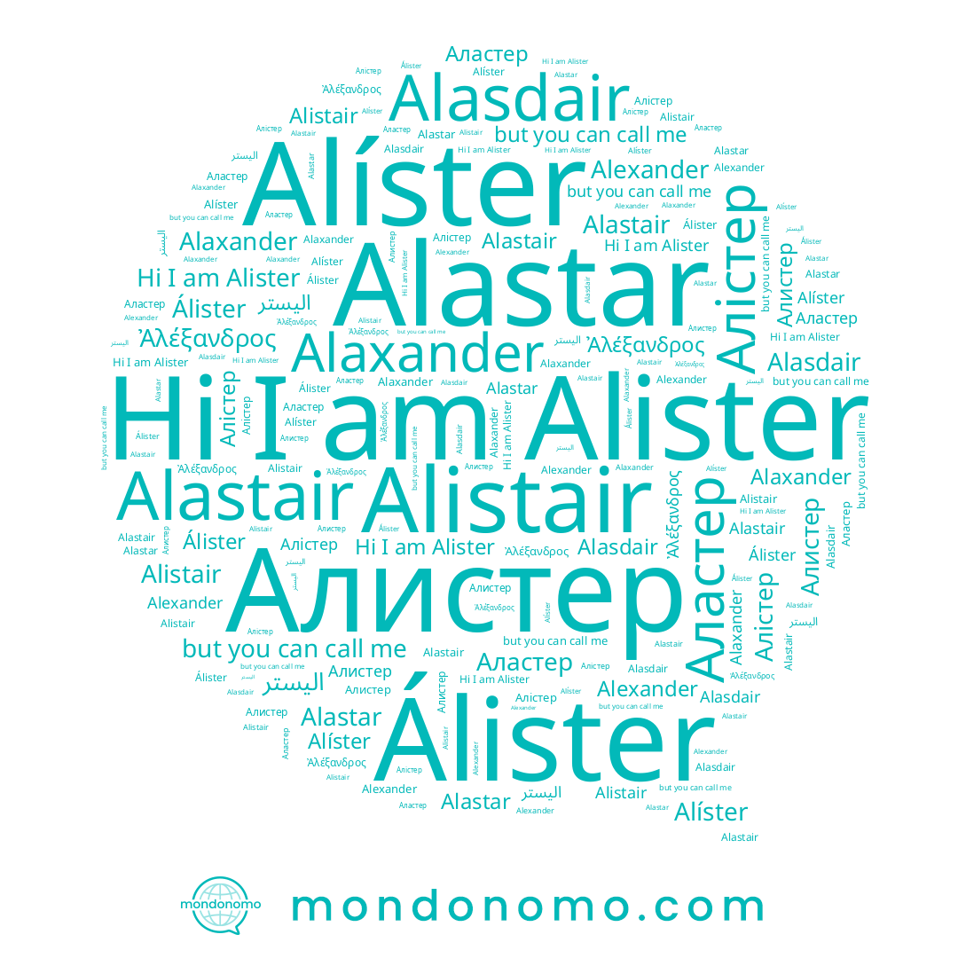 name Алистер, name Alister, name Alistair, name Alastar, name اليستر, name Alastair, name Alexander, name Alíster, name Аластер, name Alasdair, name Alaxander, name Álister, name Алістер