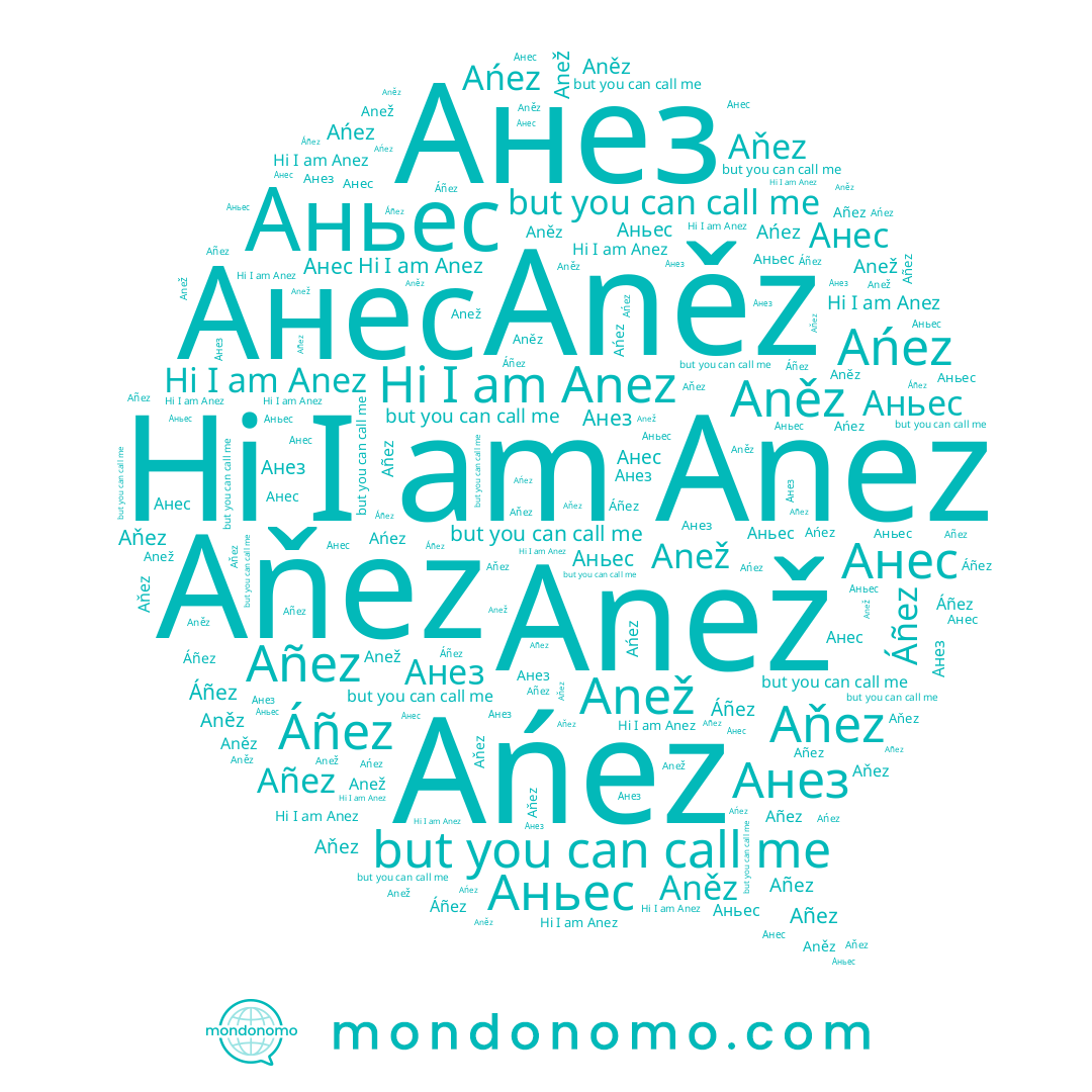 name Aněz, name Аньес, name Анез, name Anež, name Añez, name Aňez, name Анес, name Anez, name Ańez, name Áñez