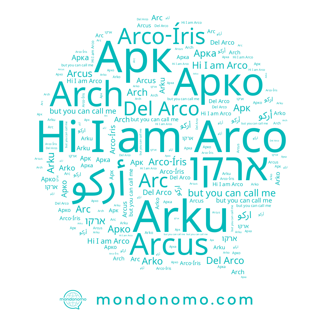 name Arko, name Arku, name Arch, name Arco, name اركو, name Arco-Íris, name ארקו