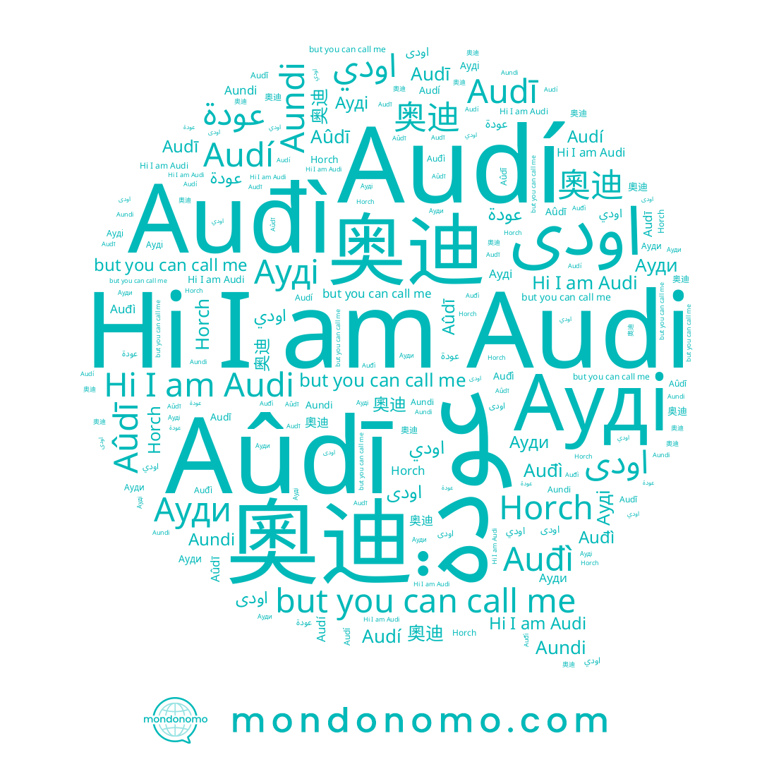 name اودي, name Ауді, name 奧迪, name Aûdī, name Audí, name 奥迪, name Audi, name عودة, name Aundi, name Horch, name Auđì