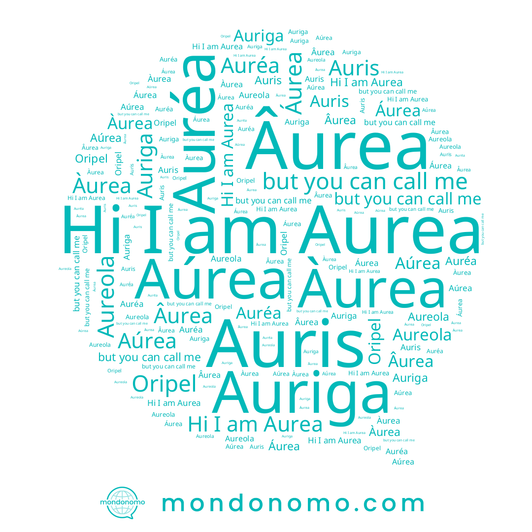 name Àurea, name Aúrea, name Aureola, name Áurea, name Auréa, name Oripel, name Âurea, name Aurea, name Auris