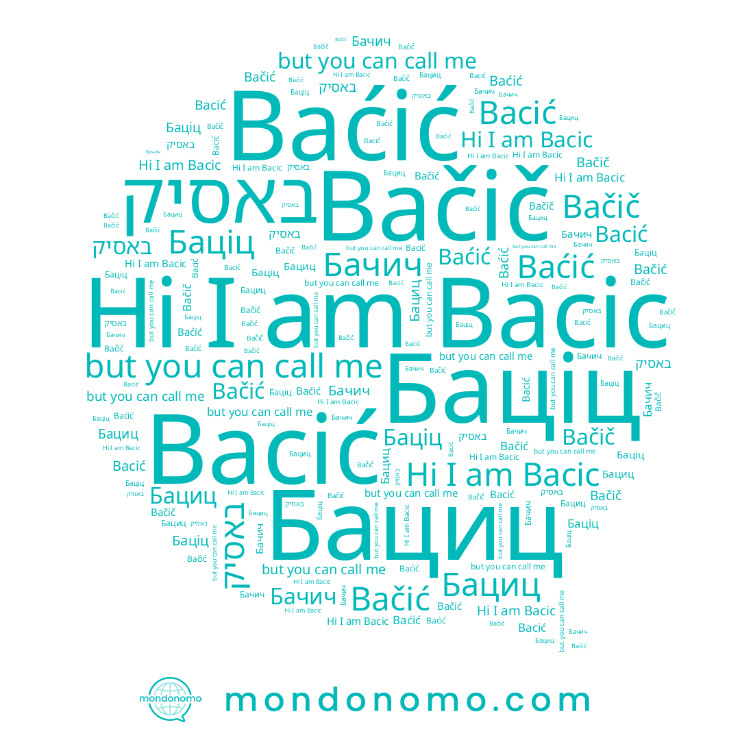 name Bacic, name Bačić, name Баціц, name Бачич, name Bacić, name Bačič, name Бациц, name Baćić