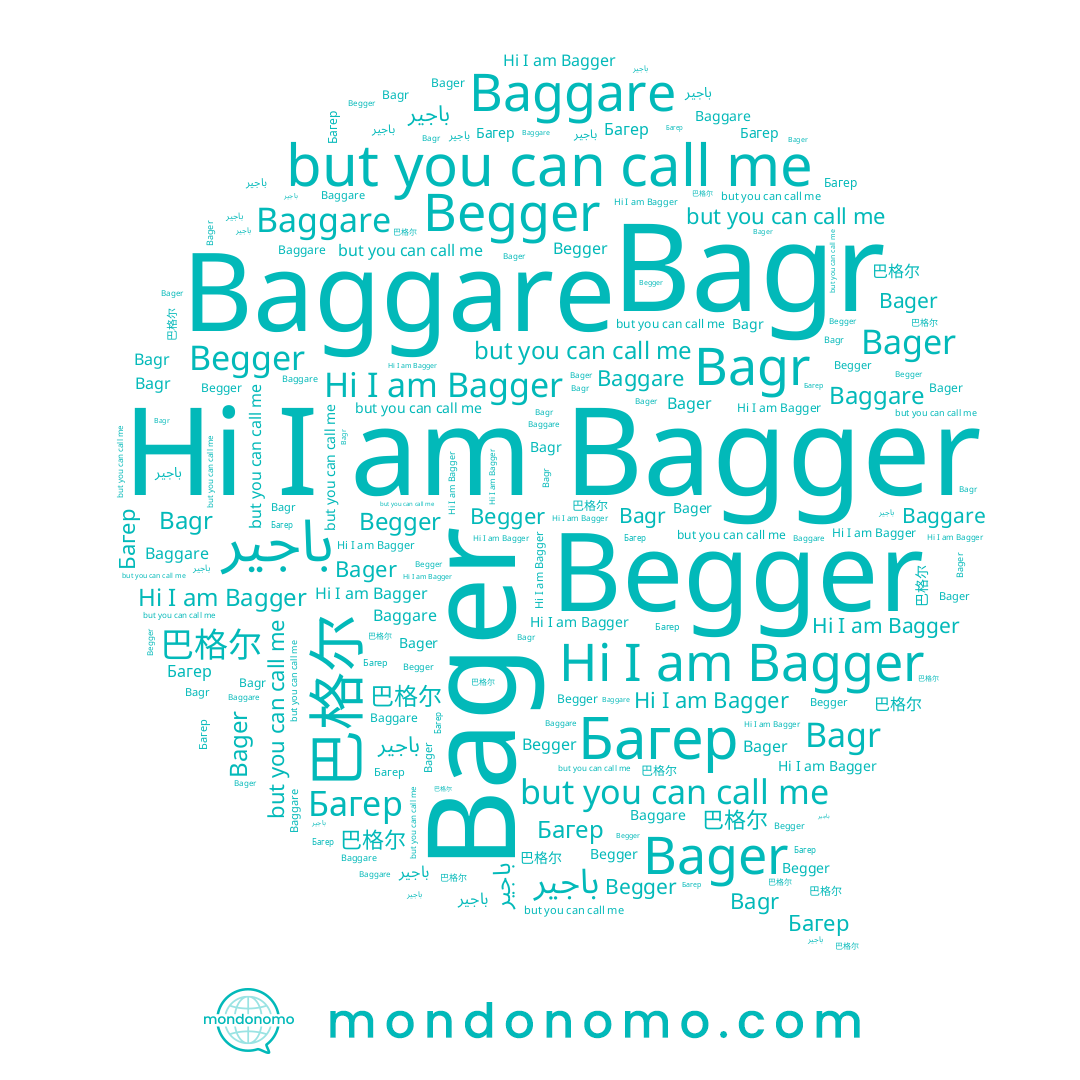 name Bagr, name 巴格尔, name Begger, name باجير, name Baggare, name Bagger, name Bager, name Багер