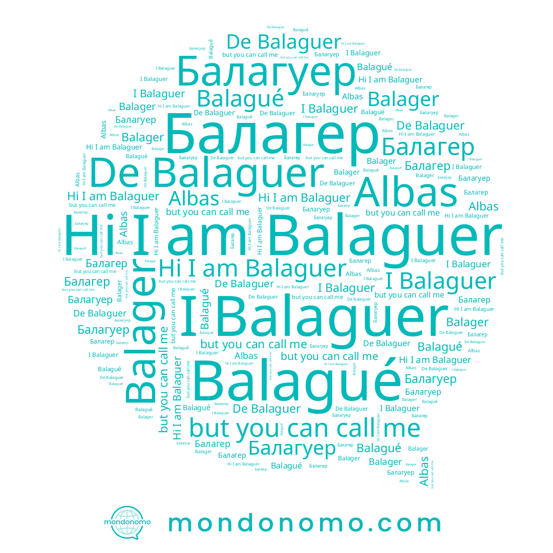 name Albas, name Балагуер, name Балагер, name Balagué, name Balaguer, name Balager