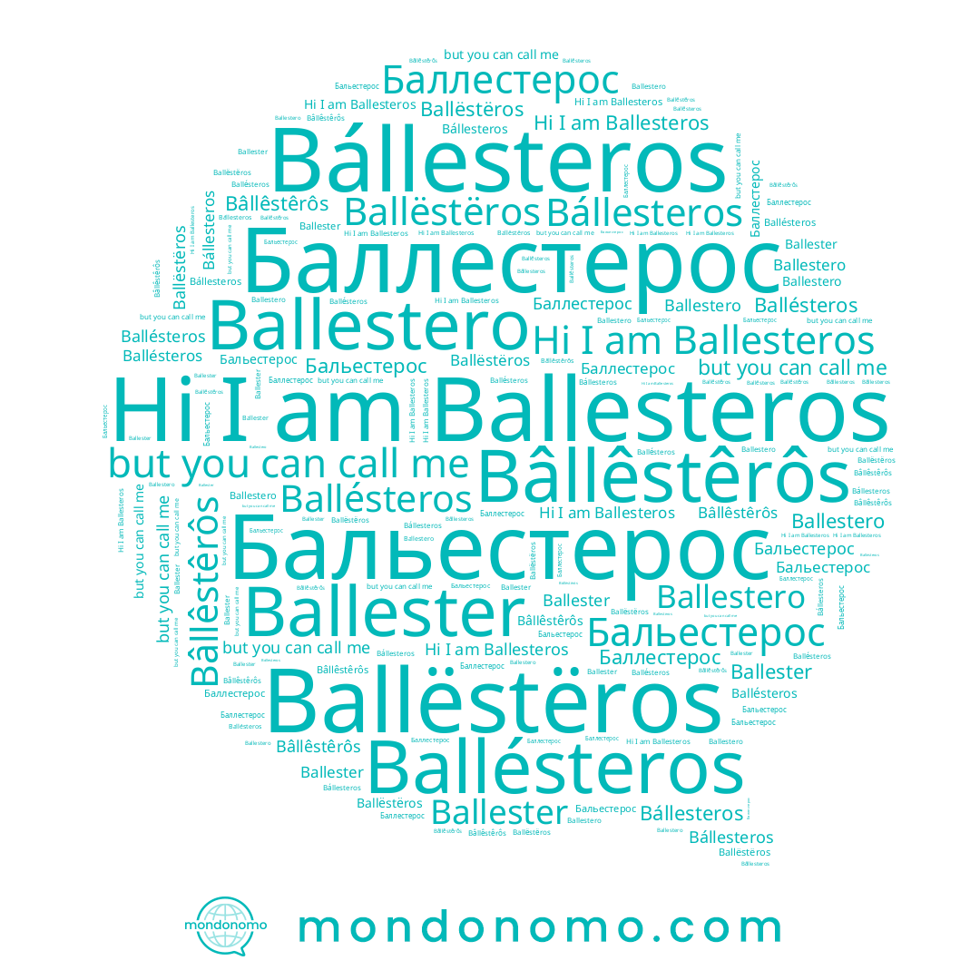 name Ballesteros, name Bâllêstêrôs, name Ballëstëros, name Ballestero, name Ballester, name Бальестерос, name Баллестерос, name Bállesteros, name Ballésteros