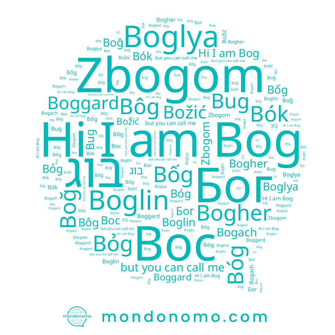 name Bỏg, name Bug, name Bóg, name Bốg, name 복, name Božić, name Boglin, name Boggard, name Bogher, name Boc, name Zbogom, name Bog, name Bogach, name Bôg, name בוג, name Boğ, name Bók, name Boglya