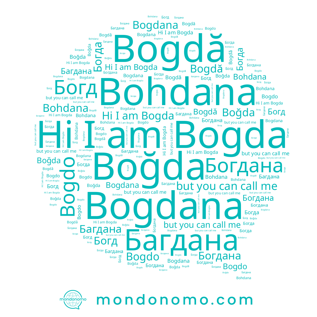 name Bogdă, name Богдана, name Bogdana, name Bogdo, name Bohdana, name Boğda, name Богда, name Багдана, name Bogda