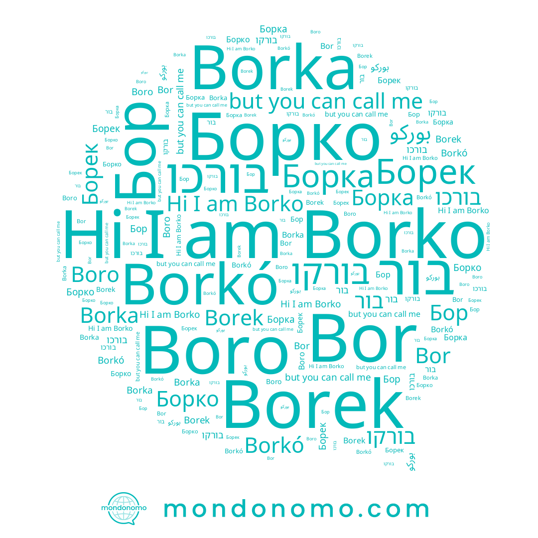 name Boro, name בורכו, name Borkó, name בור, name Бор, name בורקו, name Borka, name Борек, name Борко, name Borko, name Bor, name Borek