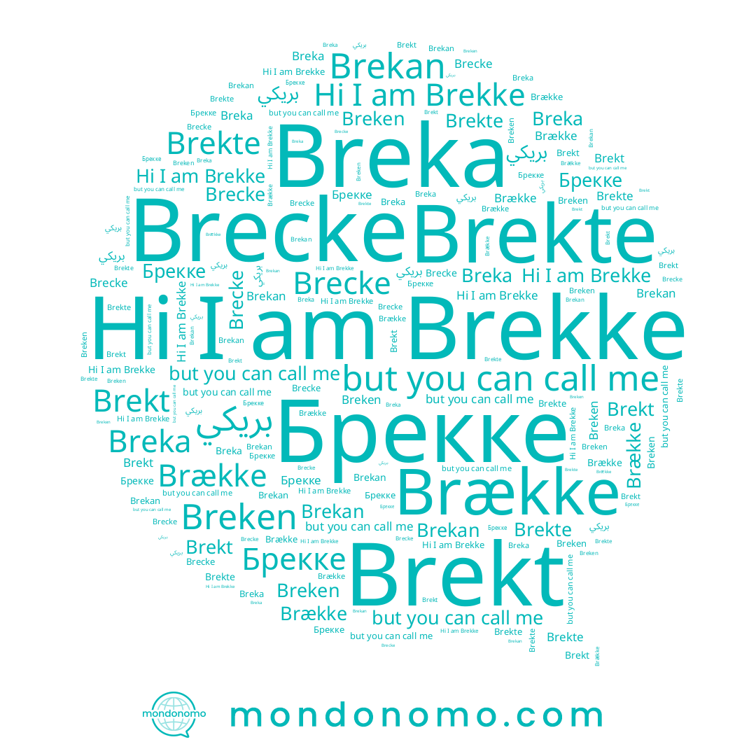 name Brecke, name بريكي, name Brekke, name Brekte, name Breka, name Brekan, name Brække, name Брекке, name Breken, name Brekt