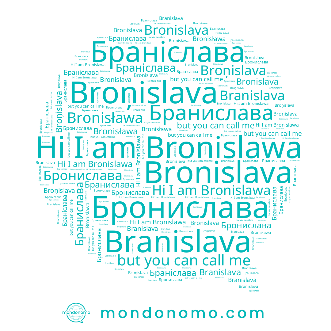 name Бранислава, name Браніслава, name Branislava, name Bronisława, name Bronislawa, name Broņislava, name Bronislava, name Бронислава