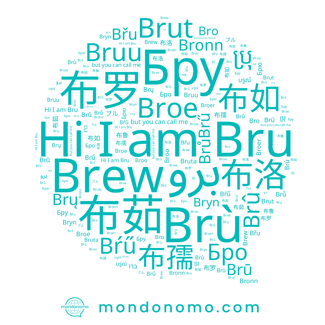 name Brù, name Brut, name Бро, name Bronn, name Brū, name Brų, name 布如, name 布洛, name Brû, name Бру, name Broo, name 布茹, name 布孺, name Brů, name ブル, name Bryn, name Bru, name ប្រុ, name Břu, name Bro, name Broer, name ברו, name Brű, name Brew, name Brú, name Bŕű, name บรูณ์, name 布鲁, name Bruu, name 布罗, name Broe