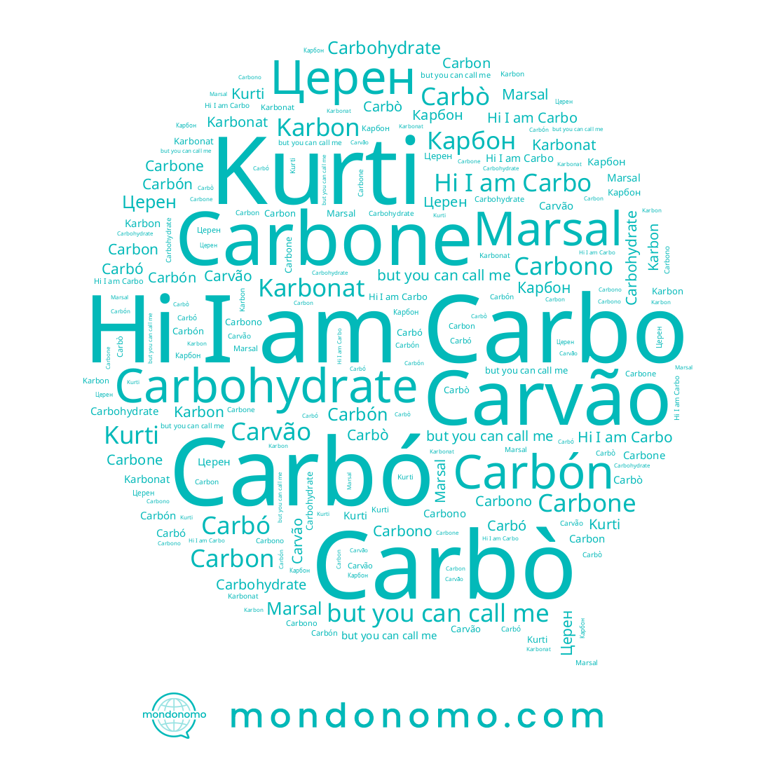 name Церен, name Carbò, name Carbo, name Карбон, name Marsal, name Carbón, name Carbone, name Kurti, name Carvão, name Carbó, name Karbon, name Carbon