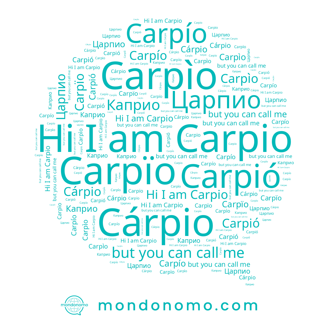 name Carpìo, name Каприо, name Cárpio, name Carpïo, name Царпио, name Carpió, name Carpio, name Carpío