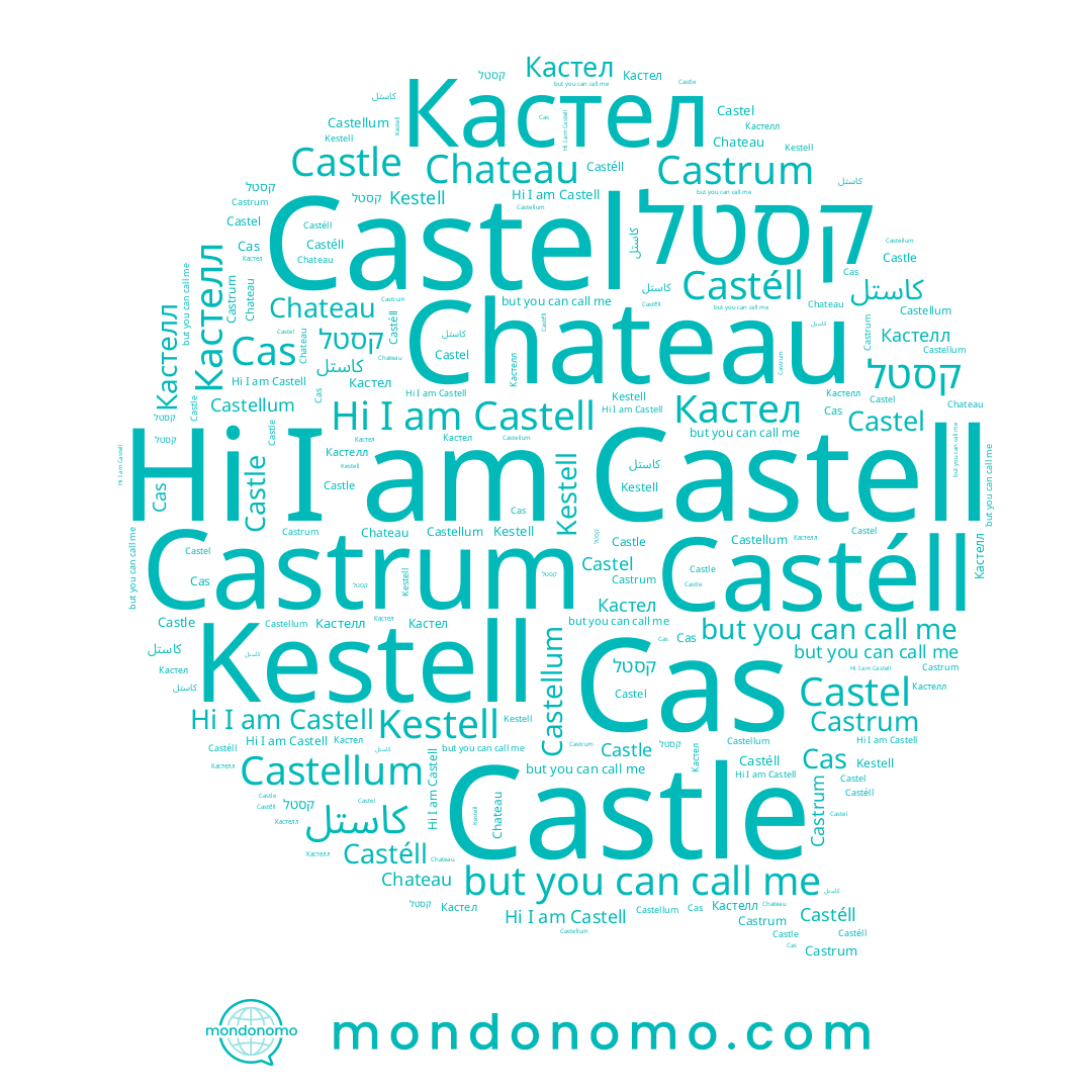 name Castle, name Cas, name Кастелл, name Kestell, name Castéll, name Chateau, name קסטל, name Castel, name Castell