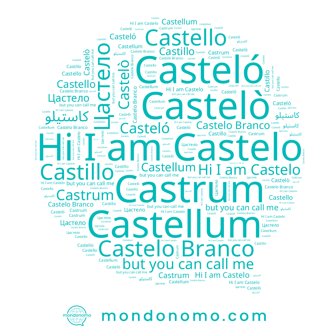 name Цастело, name Castelo Branco, name Castillo, name Casteló, name Castelo, name Castelò, name Castello, name كاستيلو