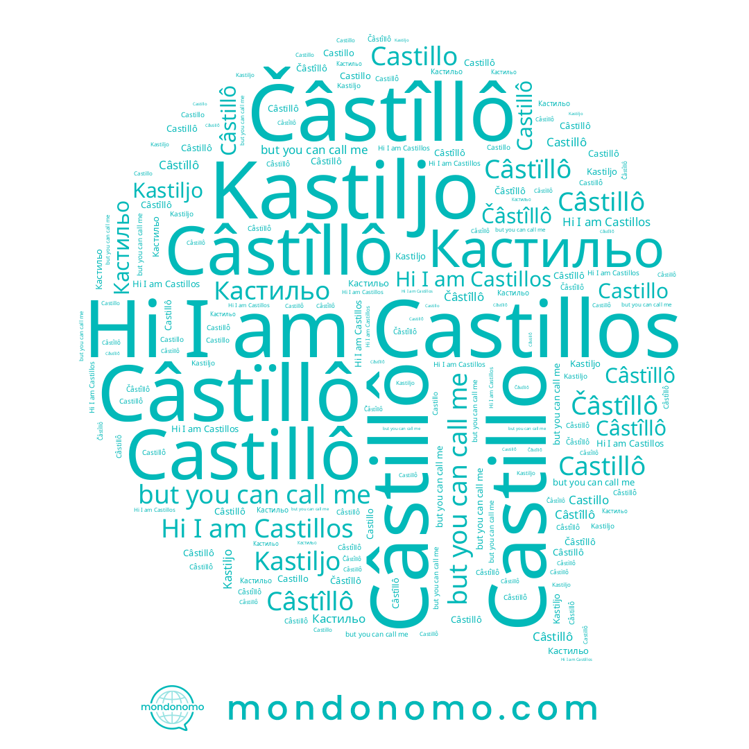 name Câstillô, name Kastiljo, name Castillos, name Castillo, name Câstïllô, name Кастильо, name Castillô, name Čâstîllô, name Câstîllô