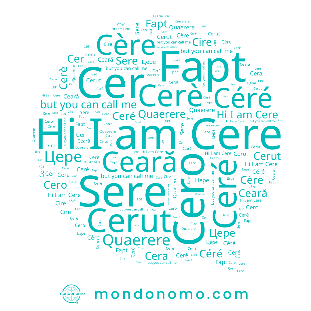 name Sere, name Cere, name Cerut, name Ceară, name Quaerere, name Cero, name Cire, name Cère, name Céré, name Цере, name Cera, name Cerè, name Ceré, name Fapt