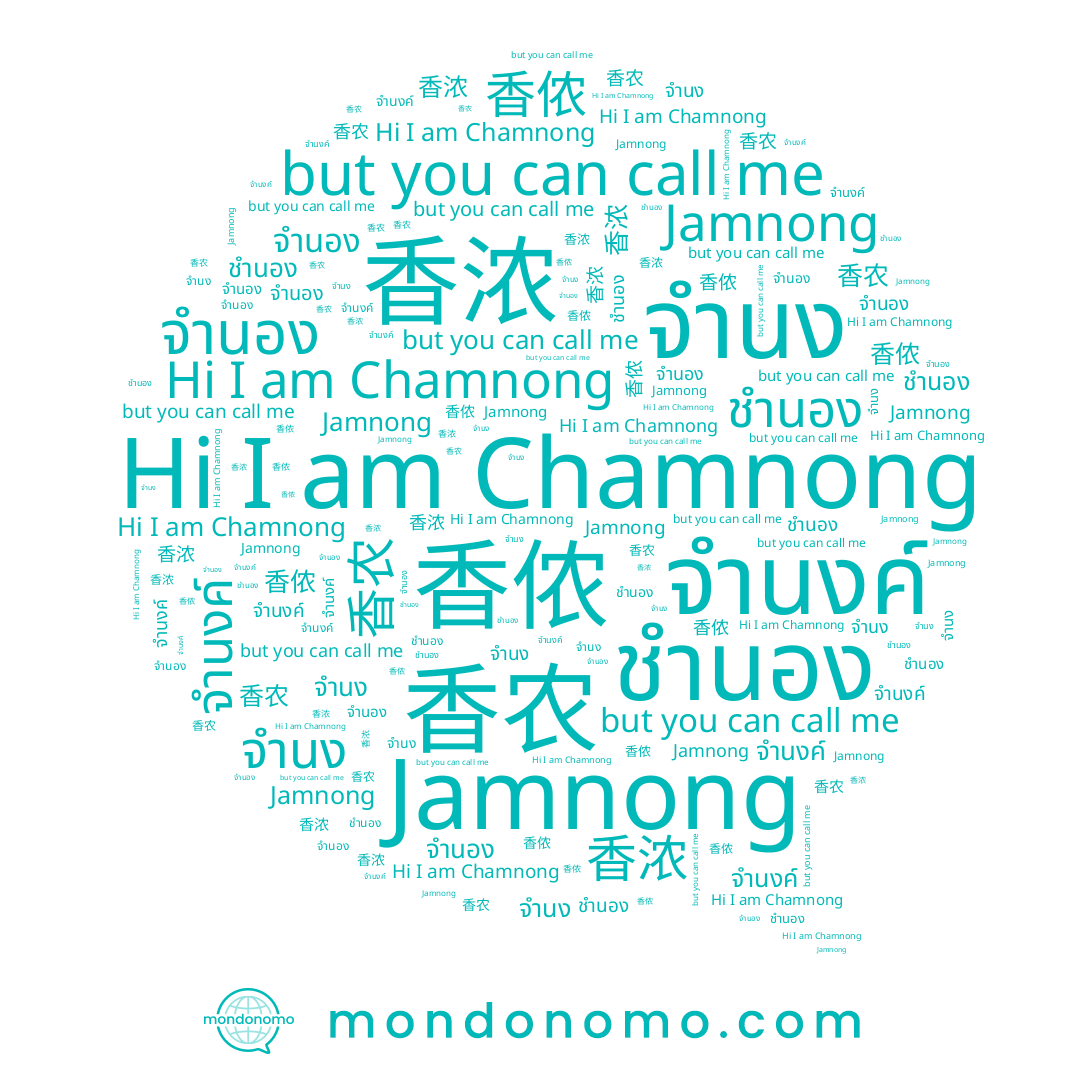 name 香农, name จำลอง, name 香浓, name Jamnong, name Chamnong, name 香侬, name ชำนอง