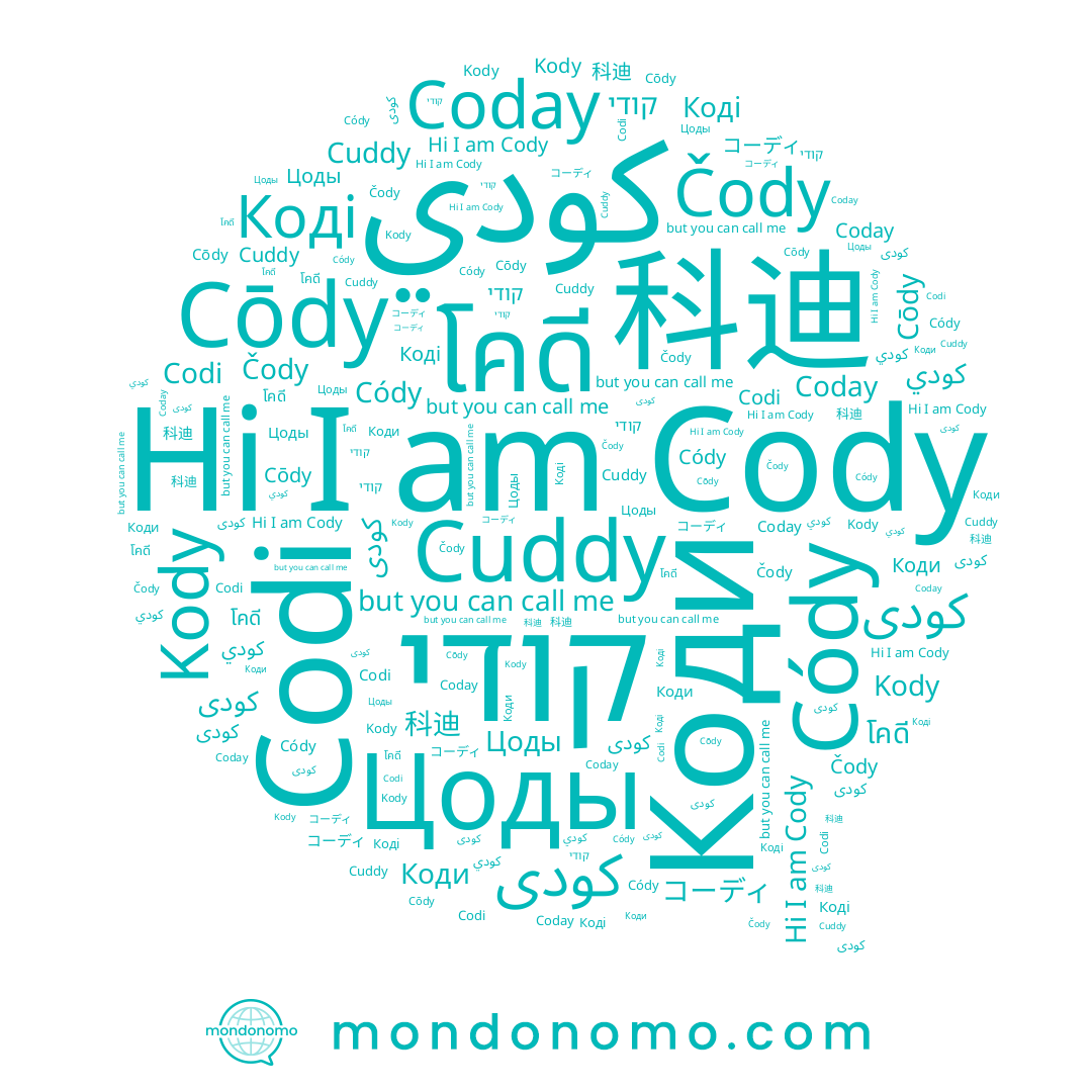 name Коди, name Codi, name Códy, name كودي, name Coday, name Cody, name Цоды, name Коді, name كودى, name โคดี, name کودی, name Cuddy, name Kody, name コーディ, name קודי, name 科迪, name Čody, name Cōdy