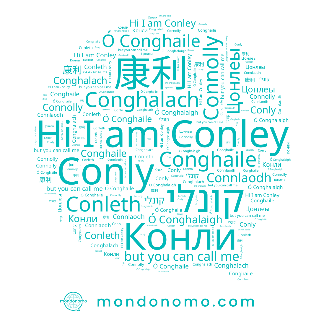 name Conleth, name Цонлеы, name קונלי, name Connolly, name Conly, name Conley, name Conghalach, name Conghaile, name Connlaodh, name 康利