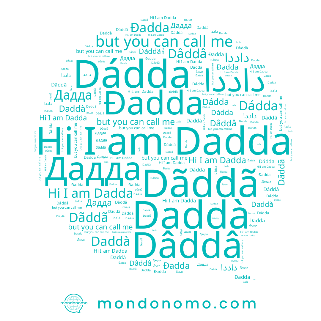 name Dadda, name Dãddã, name داددا, name Dádda, name Dâddâ, name Дадда, name Daddà, name Đadda