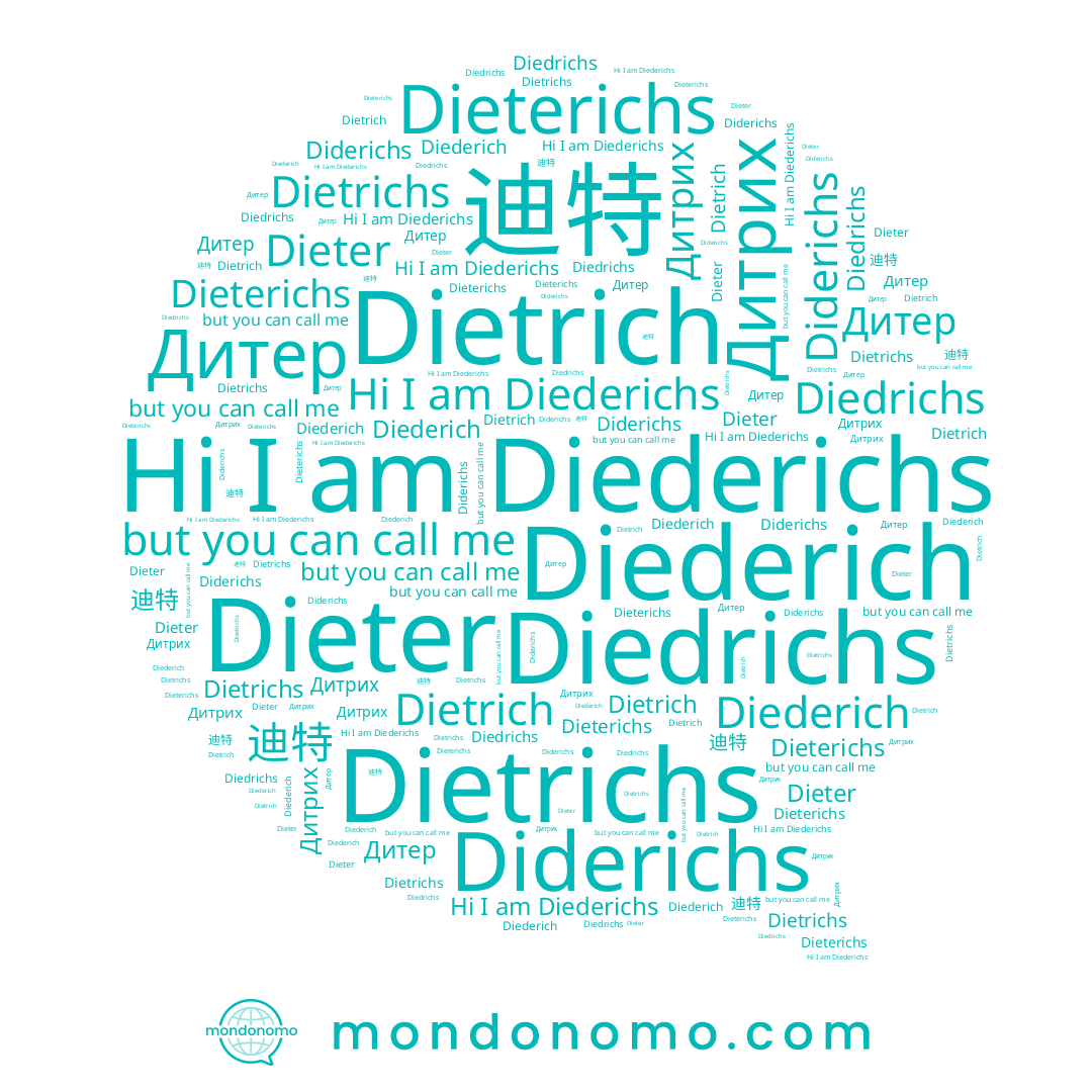 name Дитрих, name Dietrich, name Дитер, name Dietrichs, name Diedrichs, name Diderichs, name Diederich, name Diederichs, name 迪特, name Dieter, name Dieterichs