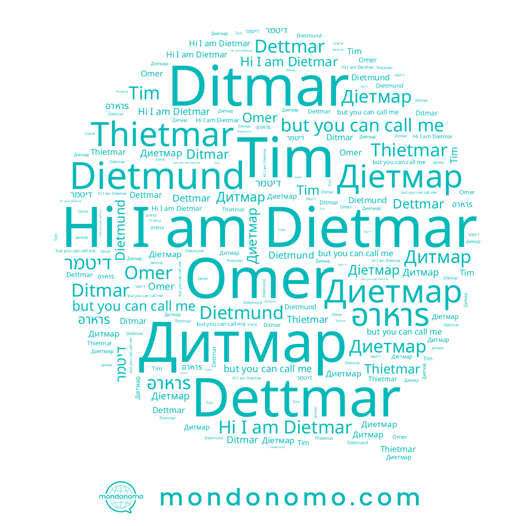 name อาหาร, name Dietmund, name Omer, name Ditmar, name Дитмар, name Dietmar, name Диетмар, name Діетмар, name Tim, name דיטמר, name Dettmar, name Thietmar