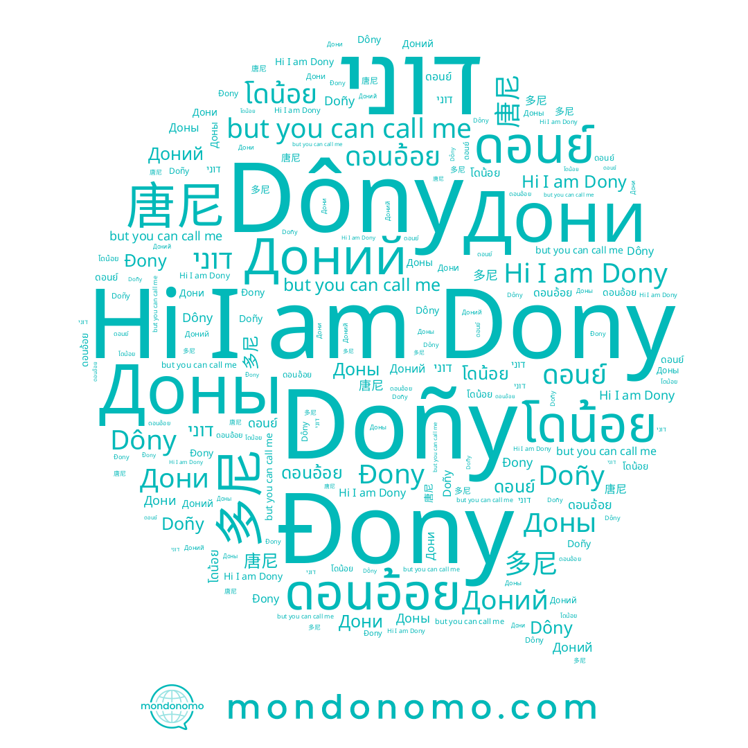 name Доний, name דוני, name ดอนอ้อย, name โดน้อย, name Đony, name Doñy, name Dony, name 多尼, name Доны, name 唐尼, name Dôny, name ดอนย์