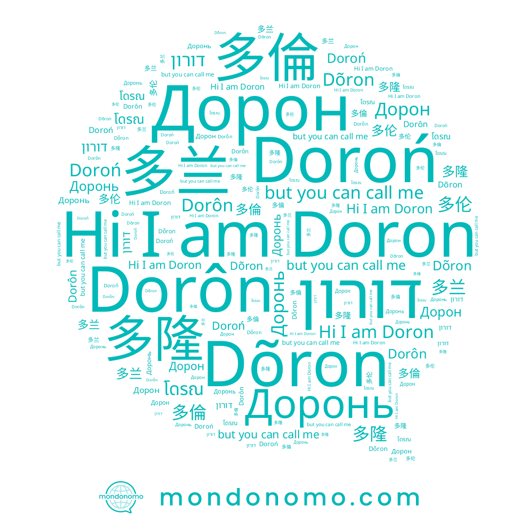 name โดรณ, name 多倫, name Дорон, name Doroń, name Dorôn, name Dõron, name 多伦, name Доронь, name Doron, name 多隆, name דורון, name 多兰
