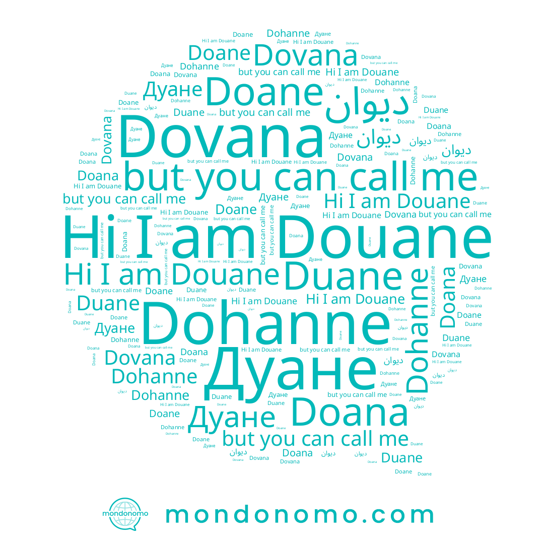name Дуане, name Duane, name Doana, name Doane, name Douane, name دیوان, name Dohanne, name Dovana