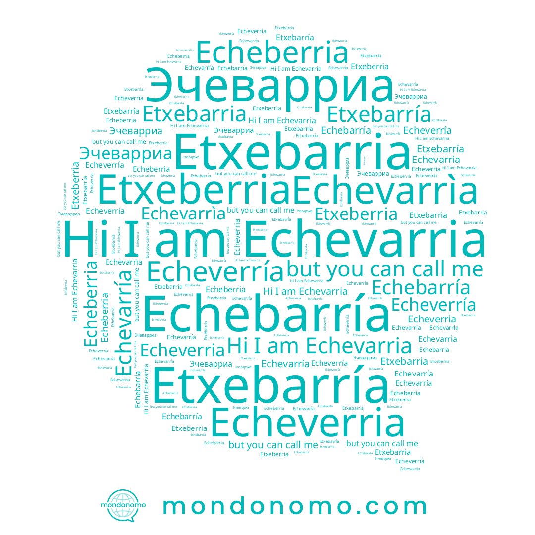 name Echebarría, name Etxebarria, name Echevarria, name Echevarrìa, name Echeverria, name Etxeberria, name Echeverría, name Echevarría, name Etxebarría, name Echeberria, name Эчеварриа