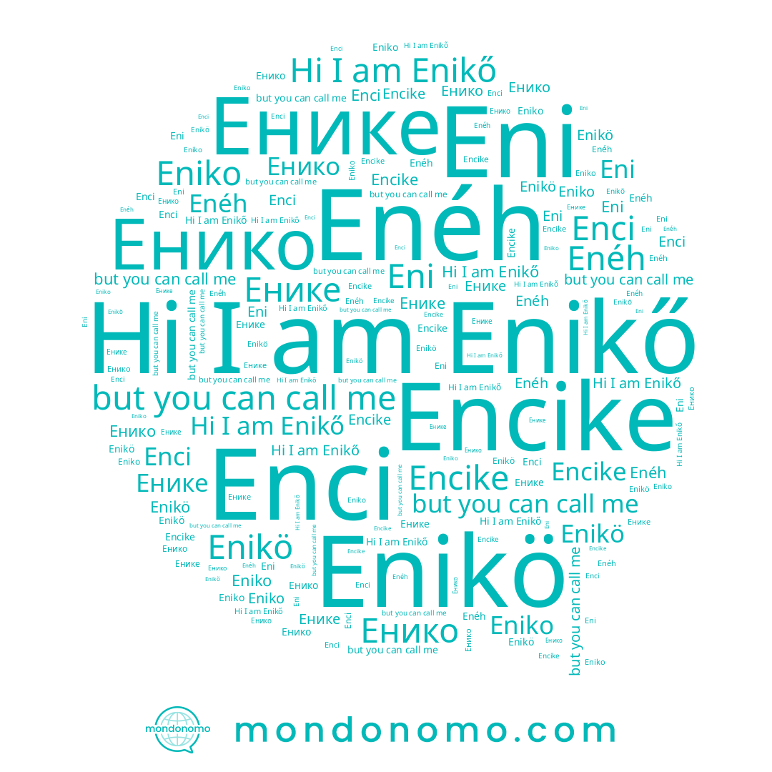 name Enci, name Eni, name Енико, name Enikő, name Enéh, name Encike, name Енике, name Eniko, name Enikö