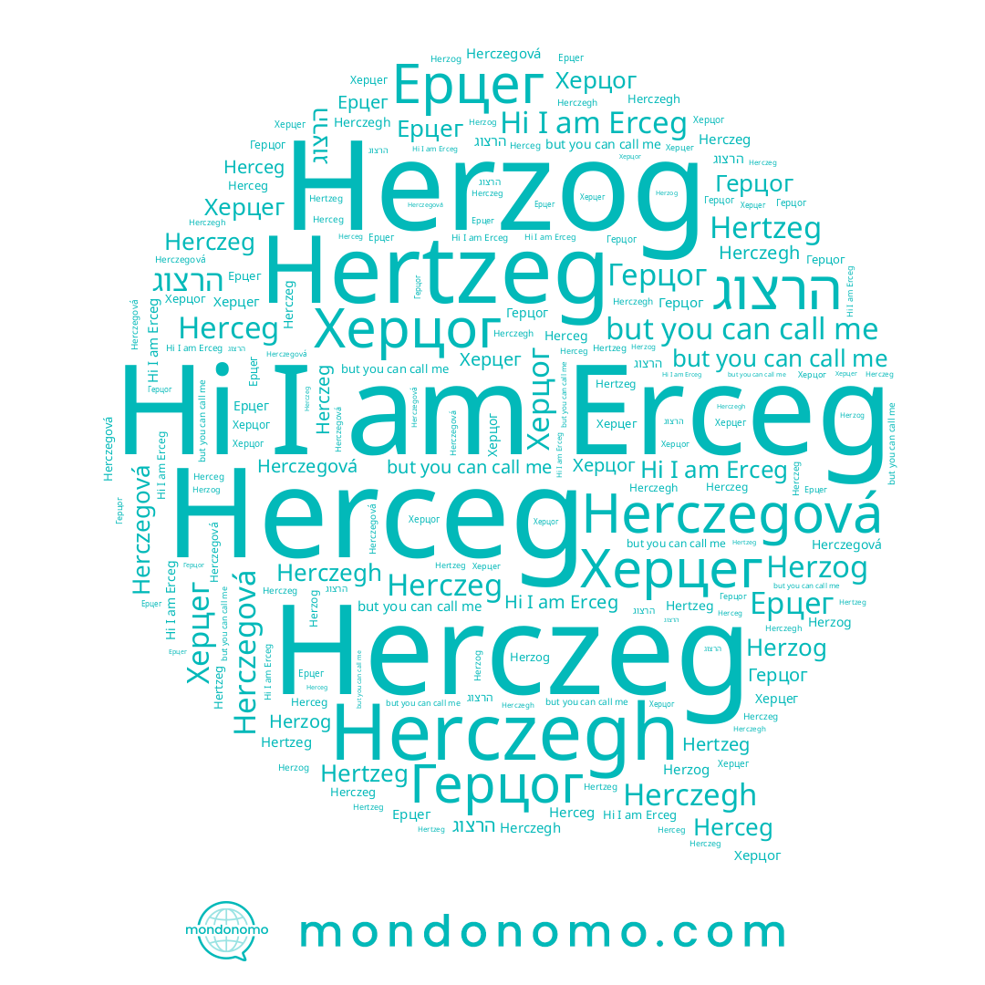 name Ерцег, name Герцог, name Херцог, name Hertzeg, name Herczegh, name Херцег, name Herczegová, name Herceg, name Herczeg, name הרצוג, name Herzog, name Erceg
