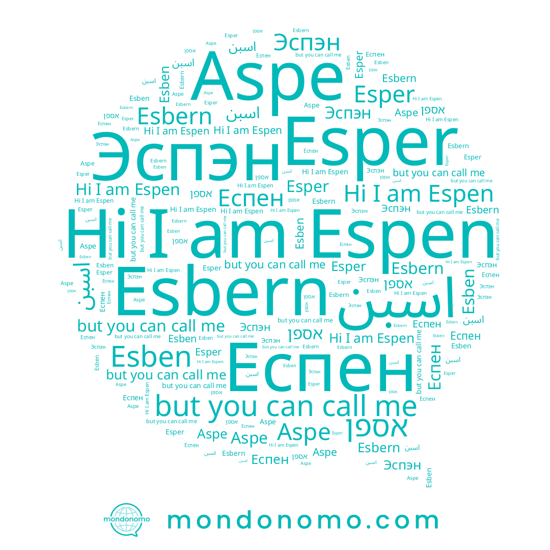 name Esper, name אספן, name Aspe, name Esbern, name Espen, name Еспен, name Эспэн, name Esben