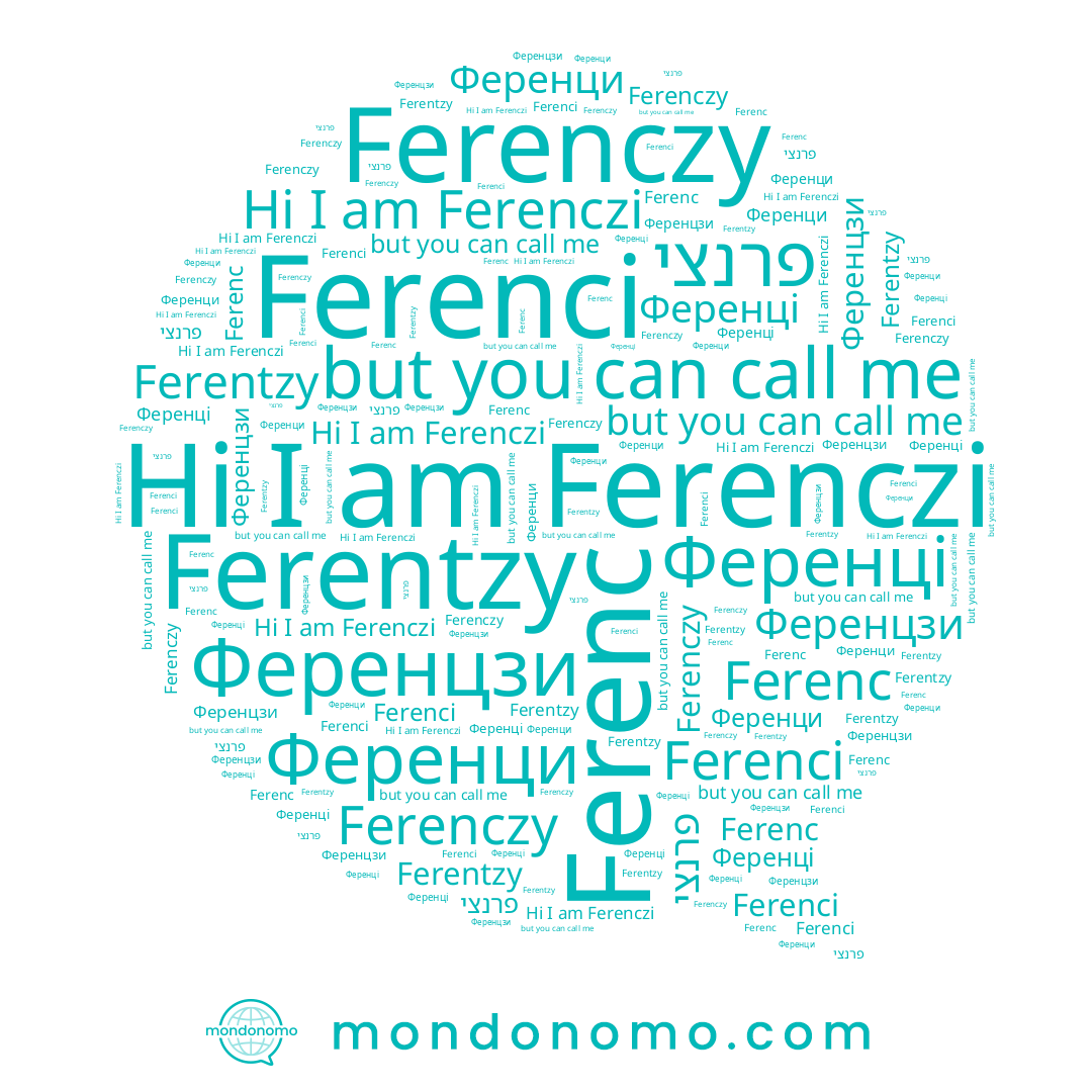 name Ferenczy, name Ференцзи, name Ferenci, name Ferenc, name Ferenczi, name Ференци, name Ференці, name Ferentzy, name פרנצי