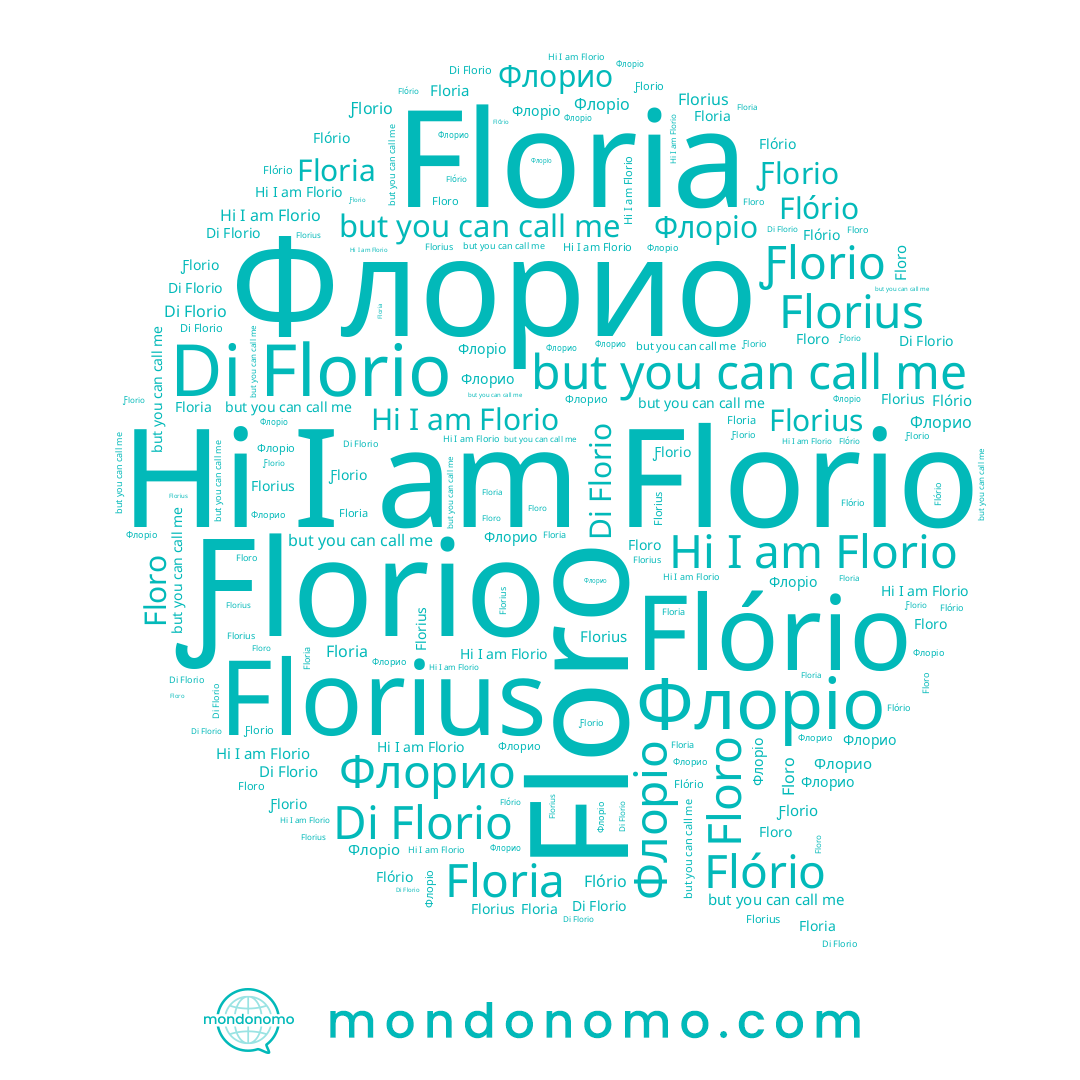 name Floro, name Флорио, name Floria, name Флоріо, name Florius, name Flório, name Florio, name Ƒlorio