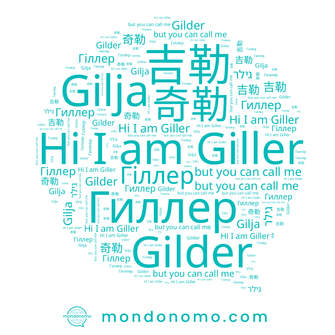 name Giller, name גילר, name Гиллер, name Gilja, name Gilder, name Гіллер, name 吉勒, name 奇勒