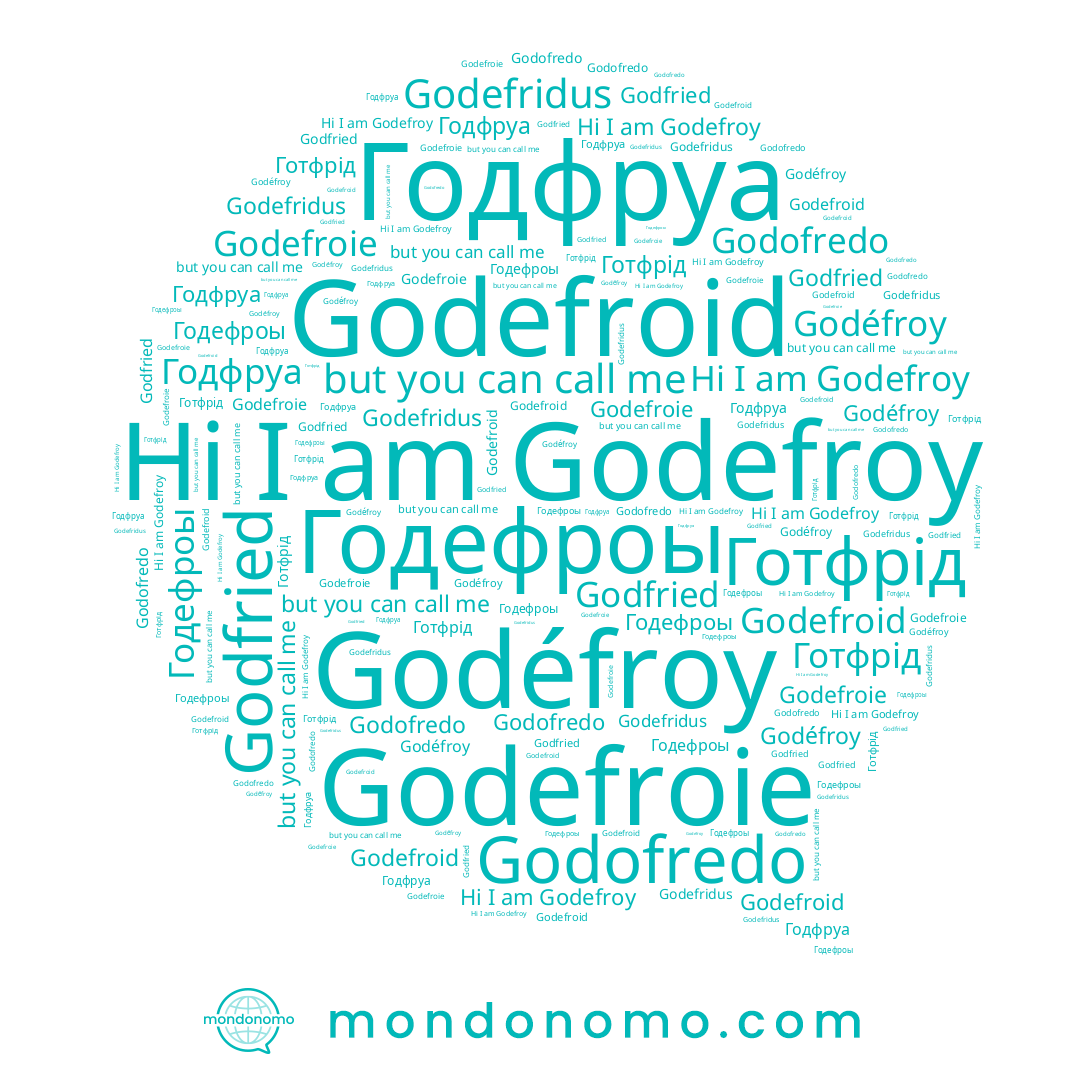 name Godéfroy, name Готфрід, name Godfried, name Godefroy, name Godefroid, name Годефроы, name Godefroie, name Годфруа, name Godefridus, name Godofredo