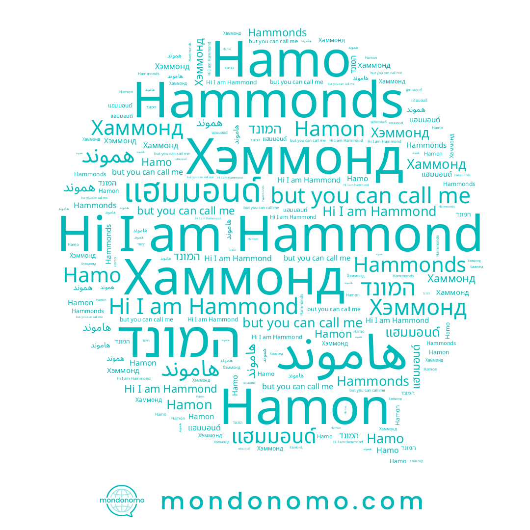 name Hamon, name Хаммонд, name Hammonds, name המונד, name แฮมมอนด์, name Хэммонд, name هموند, name Hammond, name Hamo