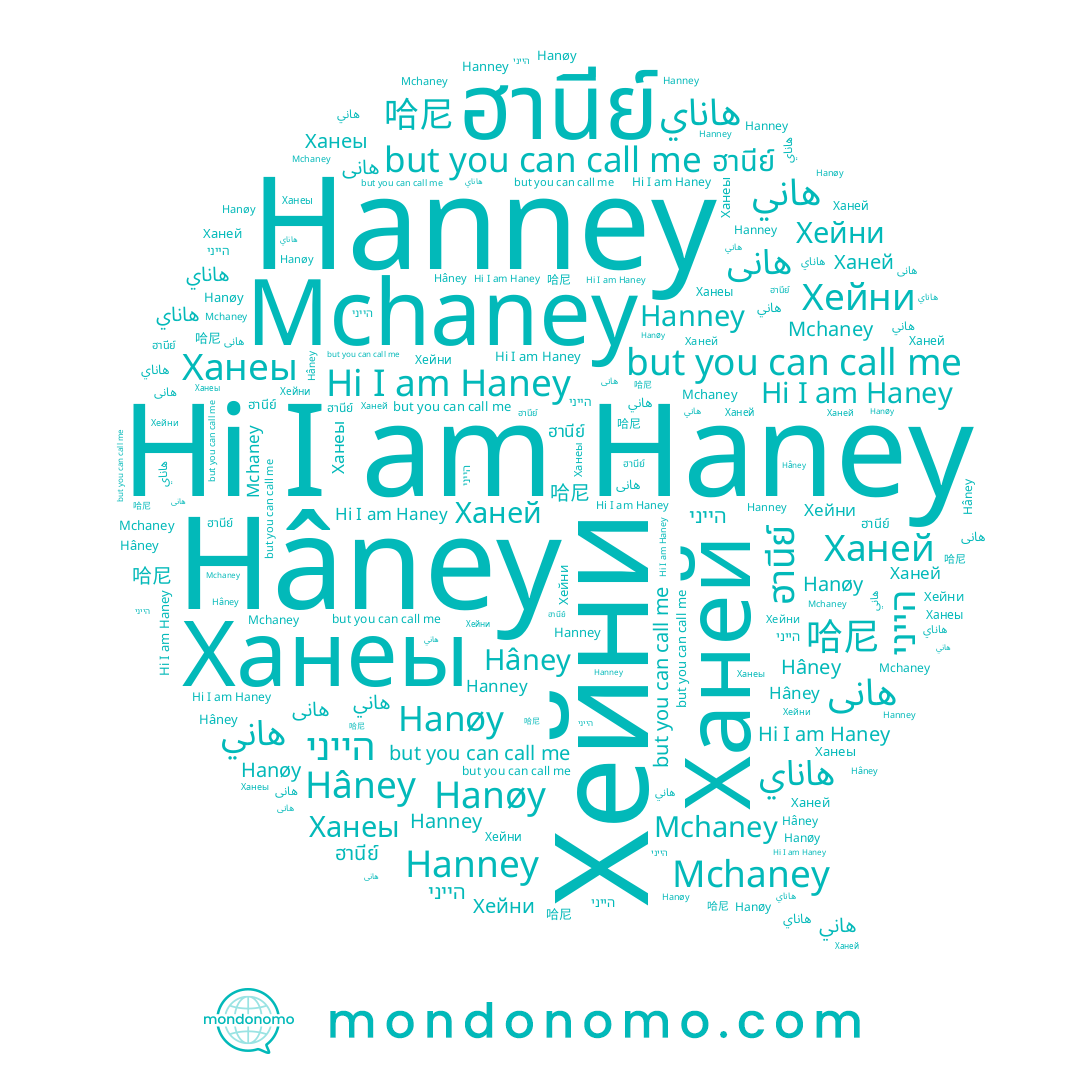 name 哈尼, name Haney, name هاني, name ฮานีย์, name Mchaney, name הייני, name هاناي, name Хейни, name Hanøy, name Hâney, name Ханей, name هانى, name Ханеы, name Hanney