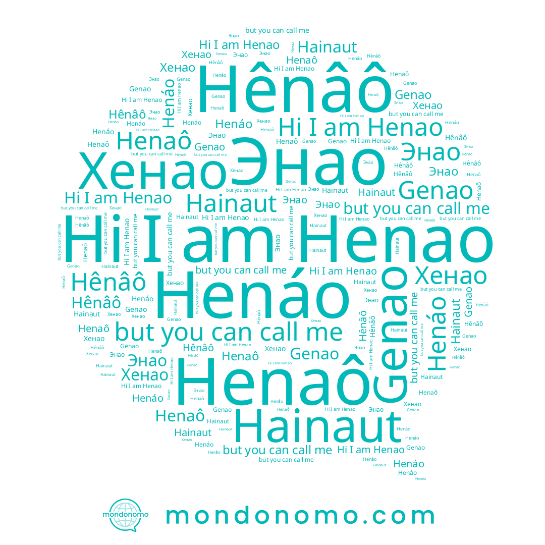 name Хенао, name Henao, name Энао, name Genao, name Henaô, name Henáo, name Hênâô