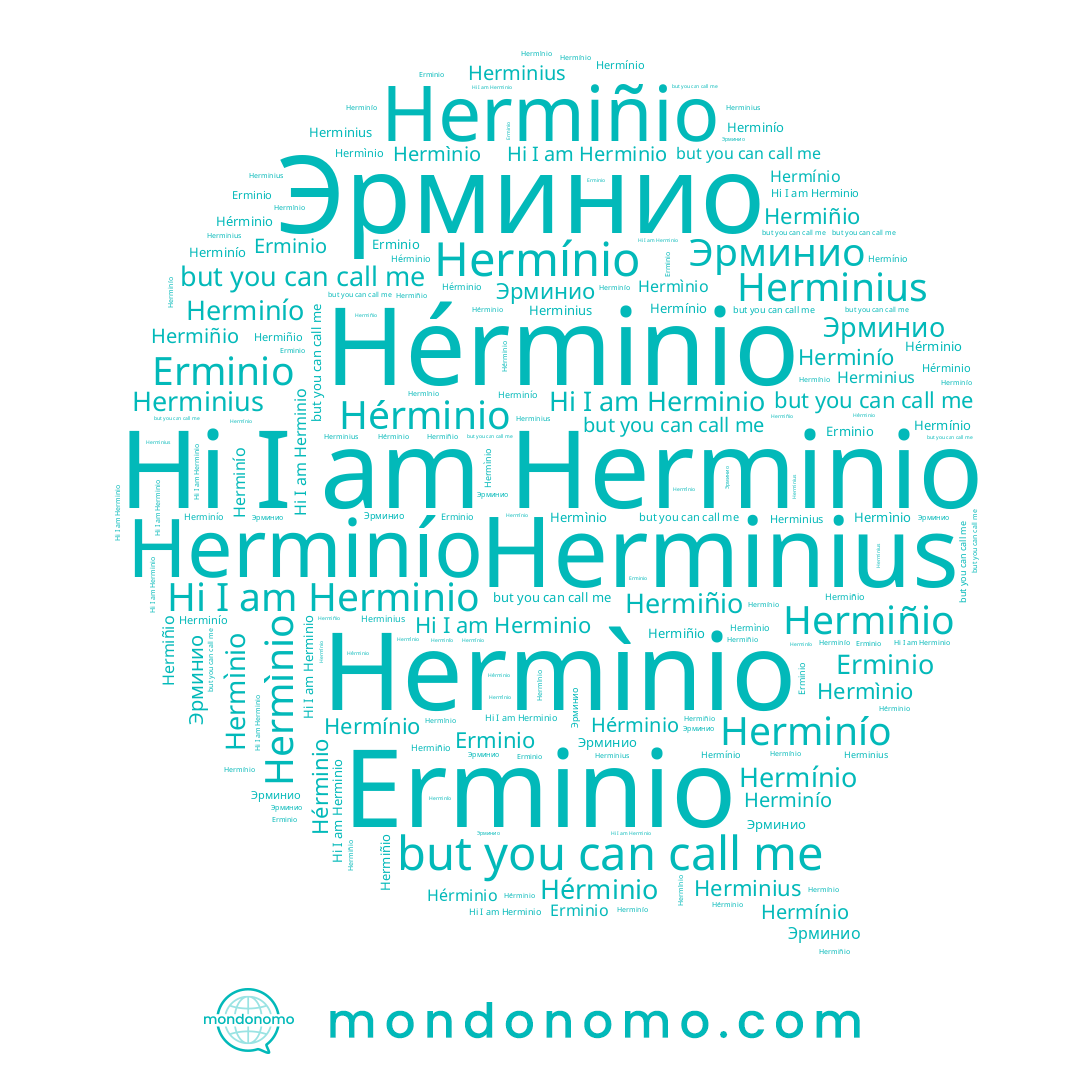 name Erminio, name Hérminio, name Эрминио, name Herminío, name Herminio, name Herminius, name Hermiñio, name Hermìnio, name Hermínio