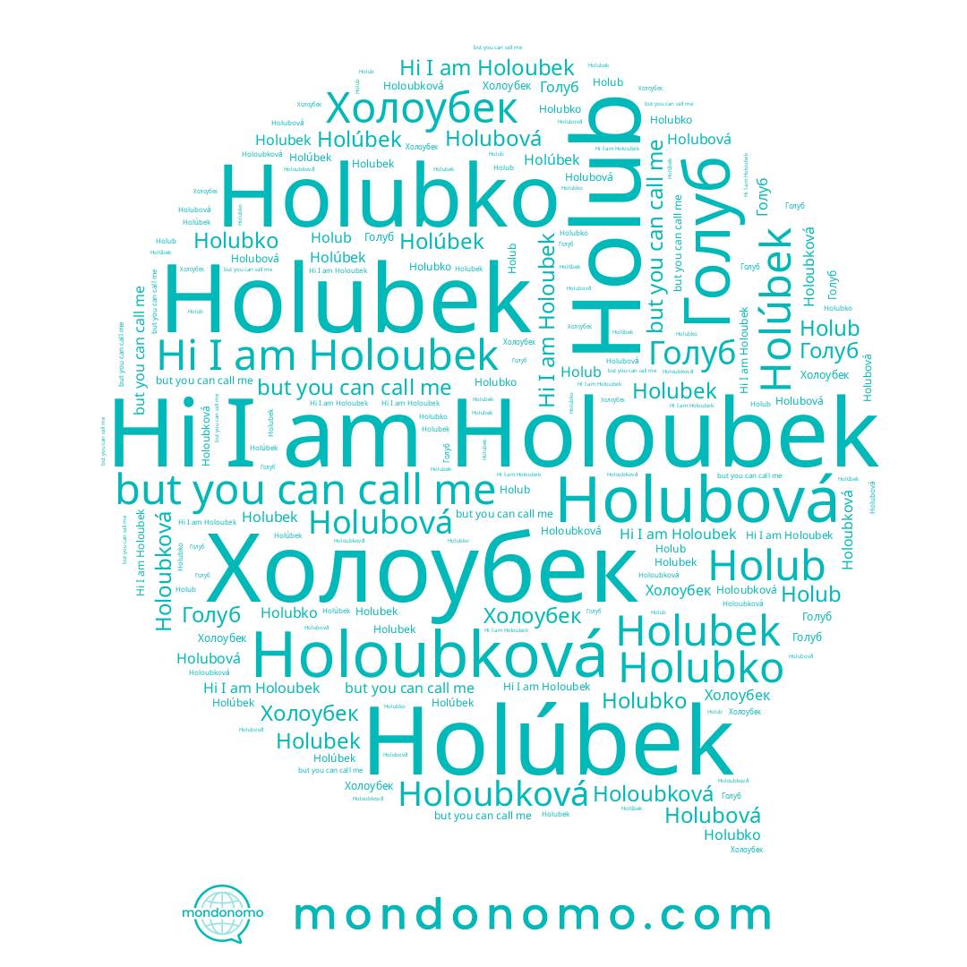 name Holoubek, name Holubko, name Holub, name Голуб, name Holubová, name Holubek, name Holúbek, name Холоубек, name Holoubková