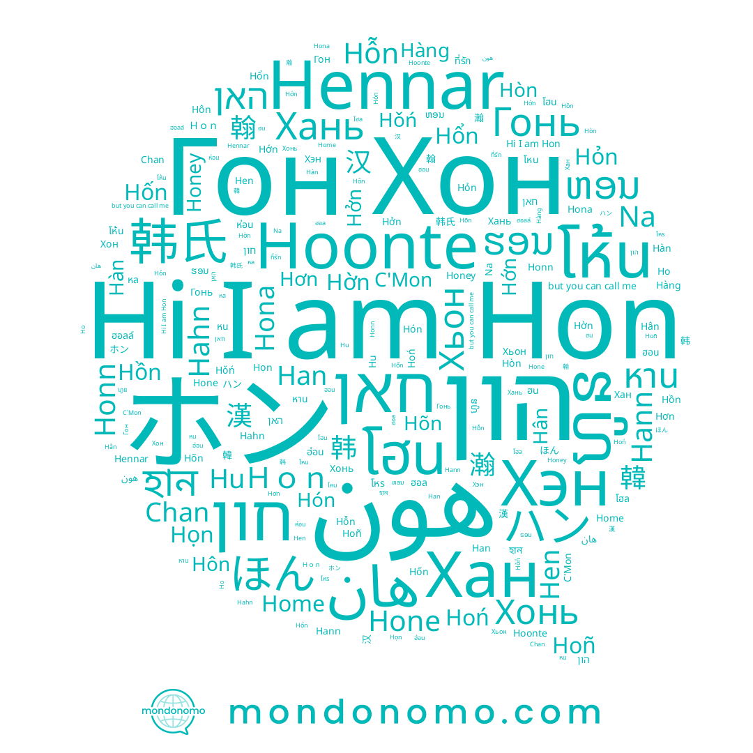 name Гон, name Hõn, name Hơn, name Honn, name Hỗn, name Хьон, name Hàn, name ที่รัก, name Hân, name Na, name Hổn, name Хонь, name ホン, name Hoonte, name Hốn, name Hon, name Honey, name หน, name Хан, name Hờn, name Hen, name หาน, name Home, name هان, name Hǒń, name Hoñ, name Hớn, name Хань, name หล, name Hồn, name Han, name هون, name C'Mon, name Гонь, name Хэн, name Chan, name Hona, name Hahn, name Hón, name Hôn, name Họn, name Hann, name Hởn, name Hỏn, name האן, name חון, name হান, name Hone, name Хон, name Ho, name Hu, name Hoń, name חאן, name Hennar