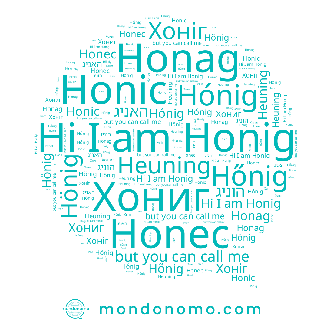 name Hönig, name Hónig, name האניג, name Honic, name Хоніг, name הוניג, name Heuning, name Honec, name Honig, name Хониг, name Honag, name Hőnig