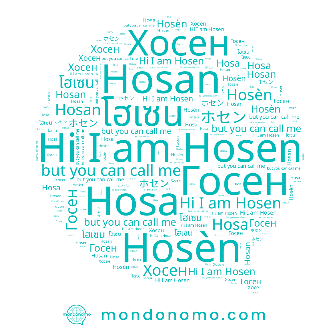 name Hosèn, name โฮเซน, name ホセン, name Hosa, name Hosen, name Госен, name Hosan, name Хосен