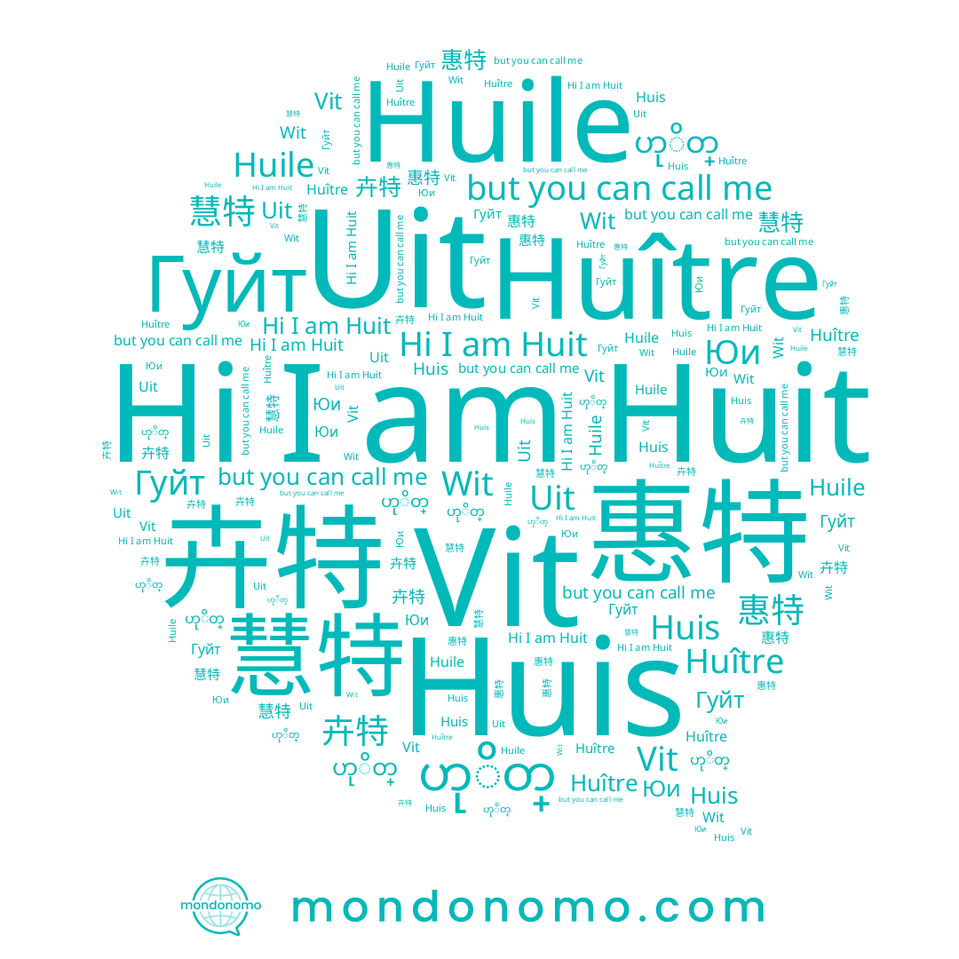 name 卉特, name 慧特, name ဟုိတ္, name Wit, name Huit, name Vit, name Юи, name 惠特, name Uit, name Гуйт, name Huis, name Huître