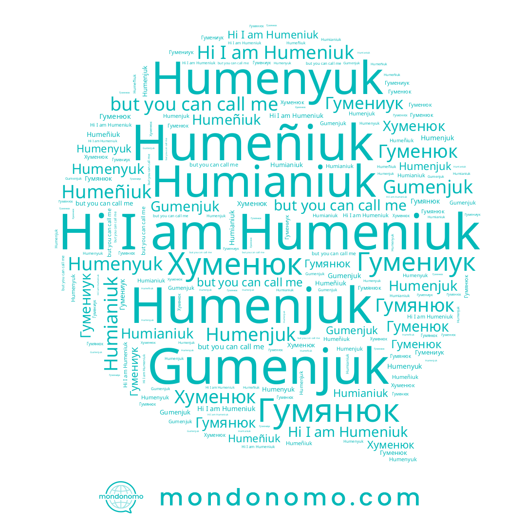 name Humeniuk, name Humeñiuk, name Humenjuk, name Гуменюк, name Хуменюк, name Humenyuk, name Гумениук, name Humianiuk, name Гумянюк, name Gumenjuk