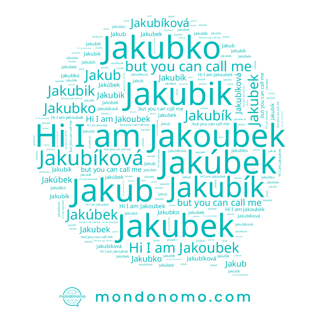 name Jakubik, name Jakoubek, name Jakubko, name Jakubek, name Jakub, name Jakubíková, name Jakubík