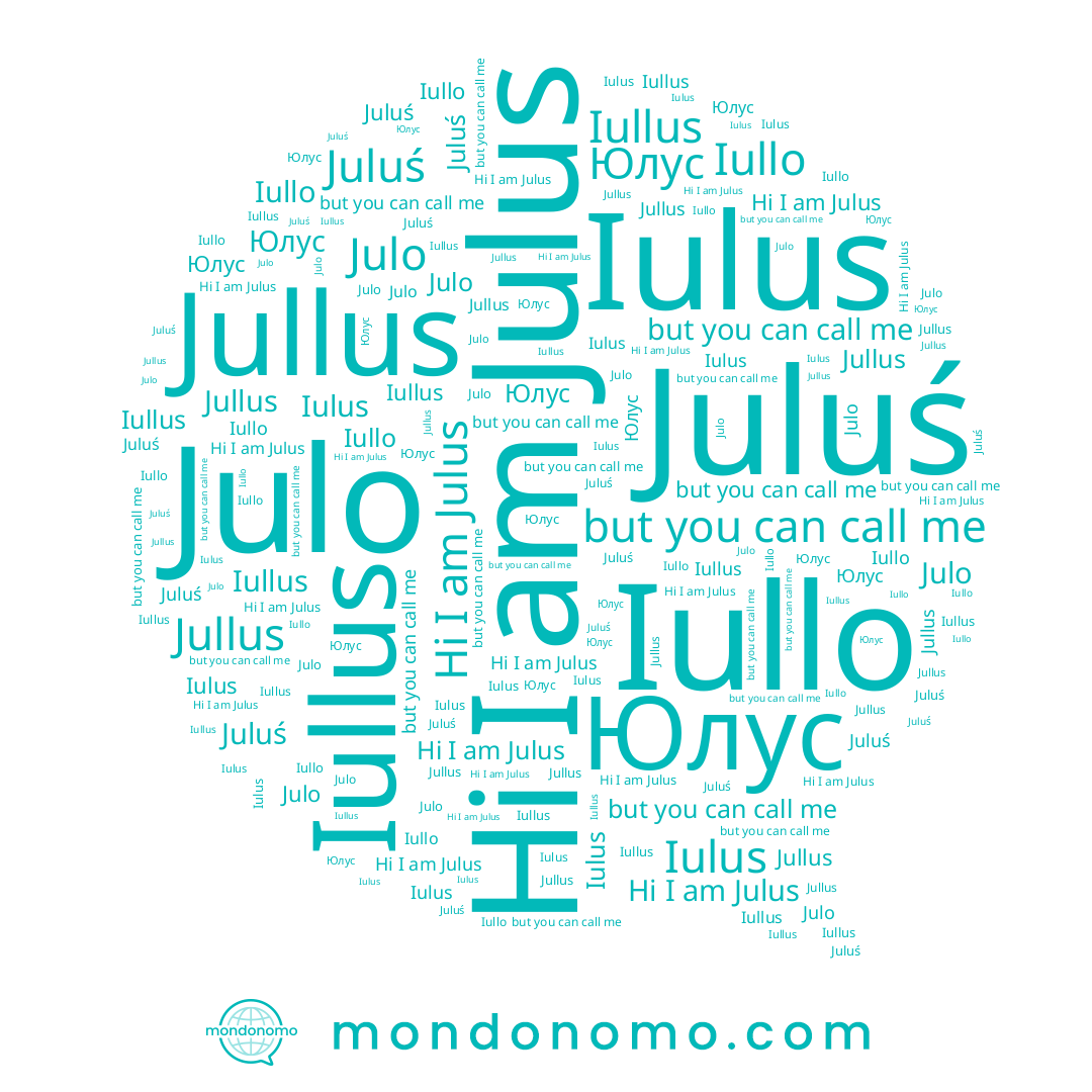 name Julus, name Iullus, name Julo, name Jullus, name Juluś, name Iullo, name Iulus, name Юлус